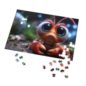 Alternative view of Big‑Eyed Baby Crab Jigsaw Puzzle — 500 Pieces, Glossy Tin